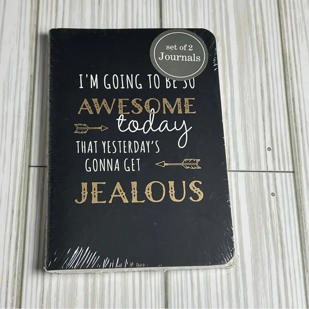 Set of Two Motivational Message Writing Notebook New in Package